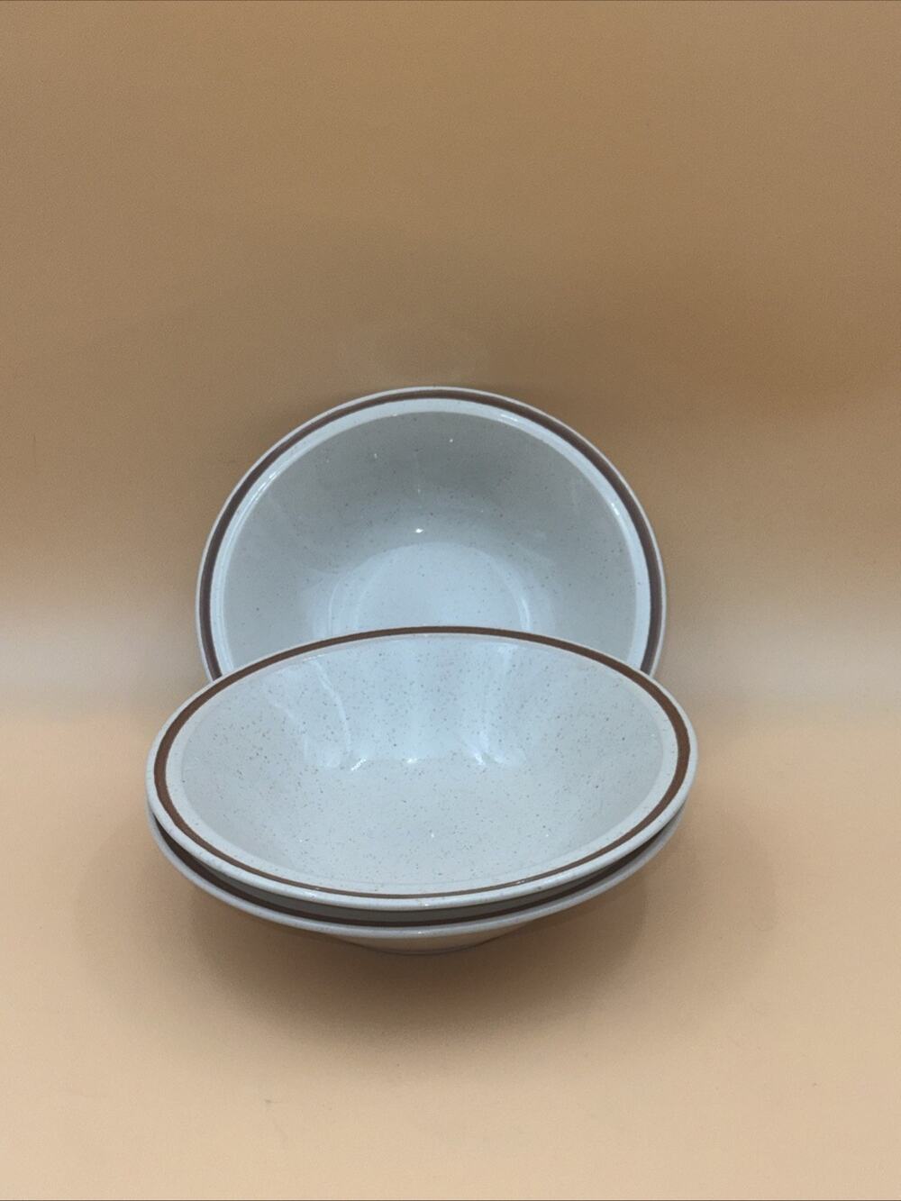 Vintage Hearthside Casual Elegance 3 Bowls 6 3/4” Replacement Brown Band Japan